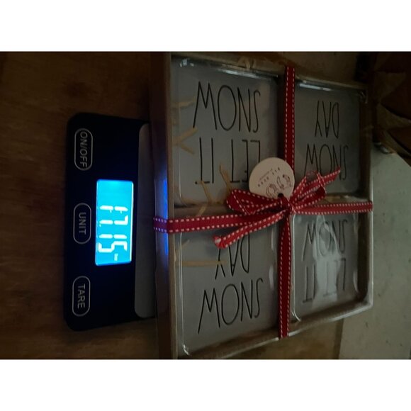 Rae Dunn "Let It Snow/Snow Day" Coaster Set Of 4 - Picture 5 of 8